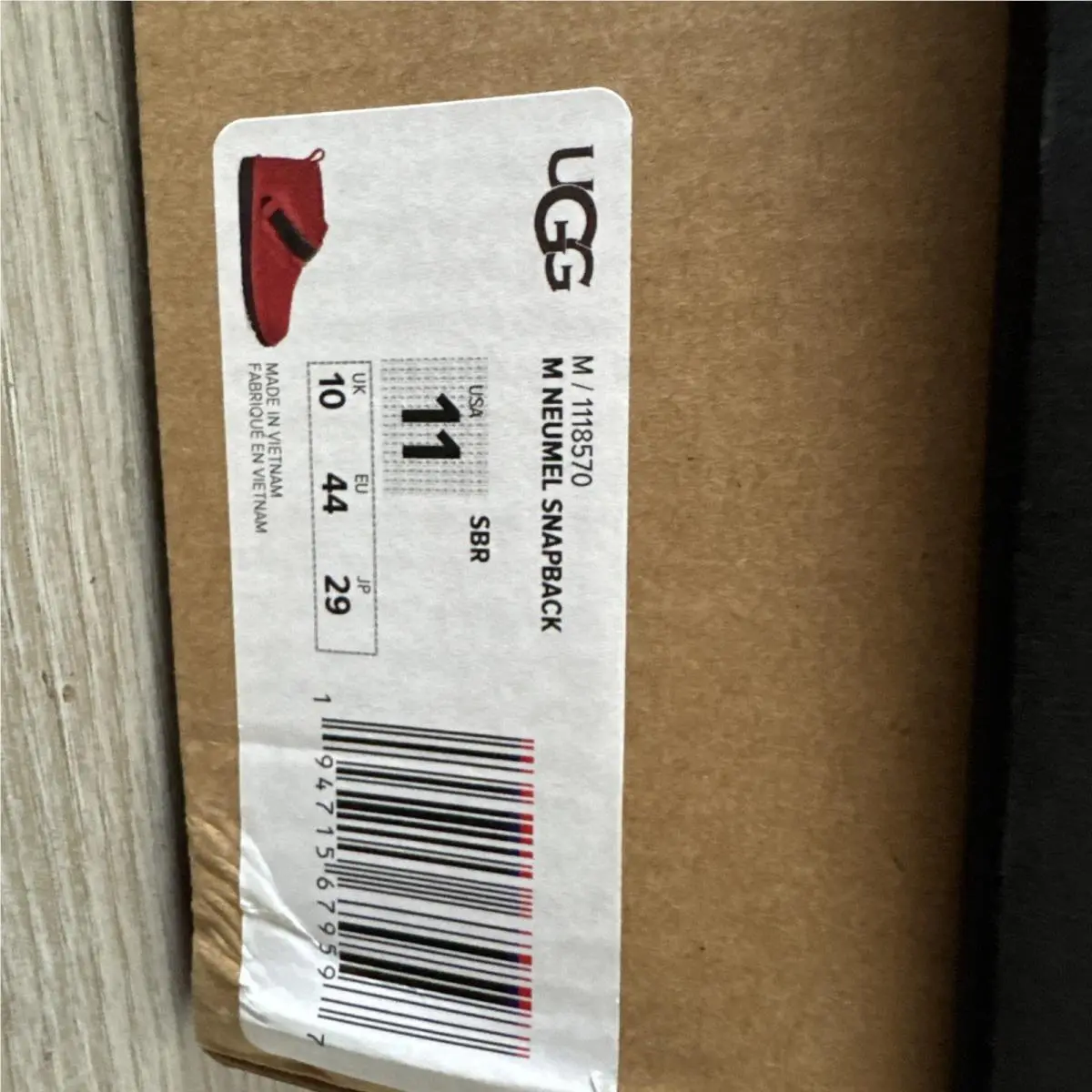 UGG shoes - 118570-SBR samba - samba - Red (UPC: 194715679597) 3