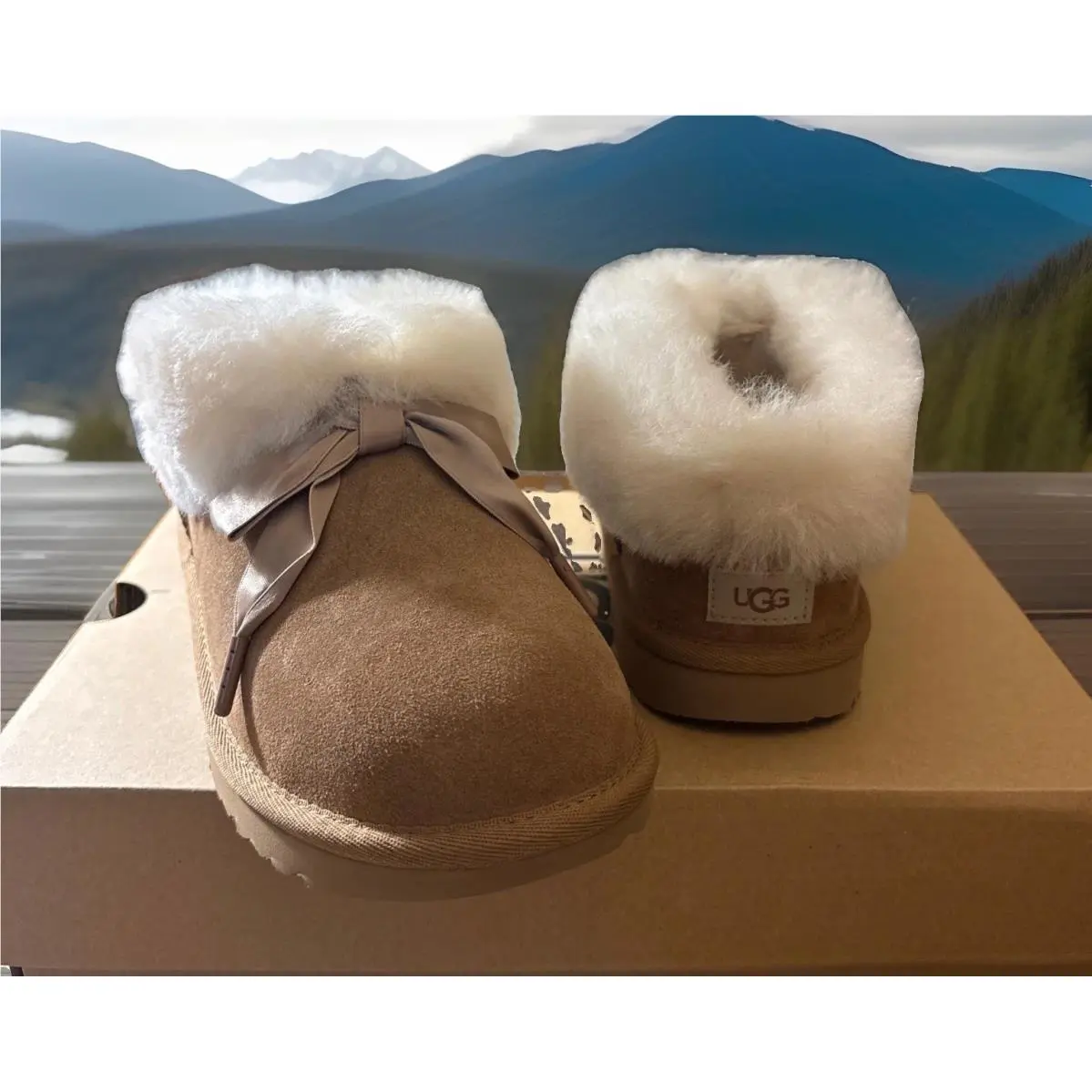 Ugg Kids Bailey Slipper 1171200K Chestnut Size 6 by UGG