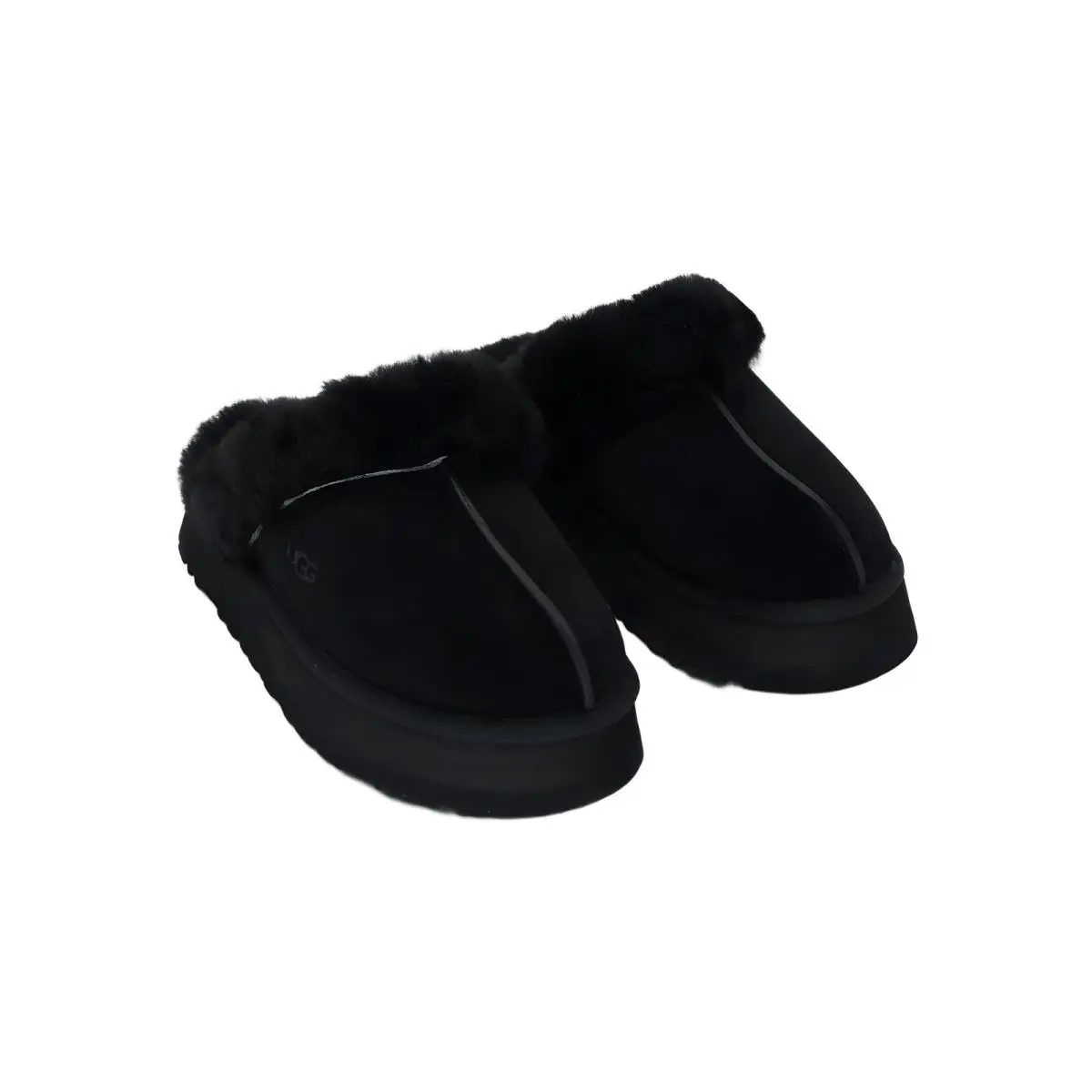 Ugg Disquette Slip-on Flats Slippers Black Womens Sz 6M