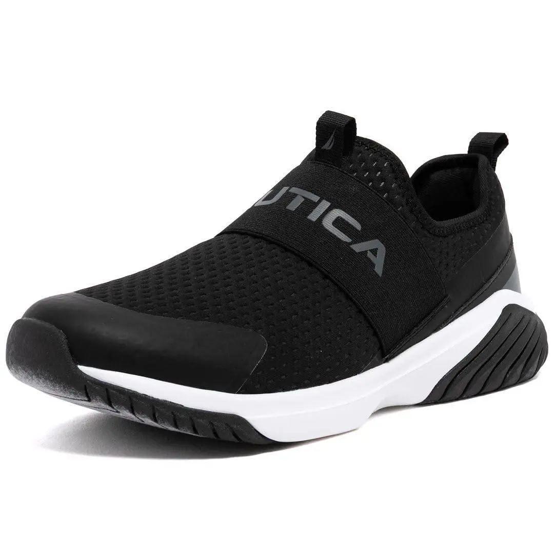 Men`s Casual Fashion Sneakers Wide Width black ozren by Nautica