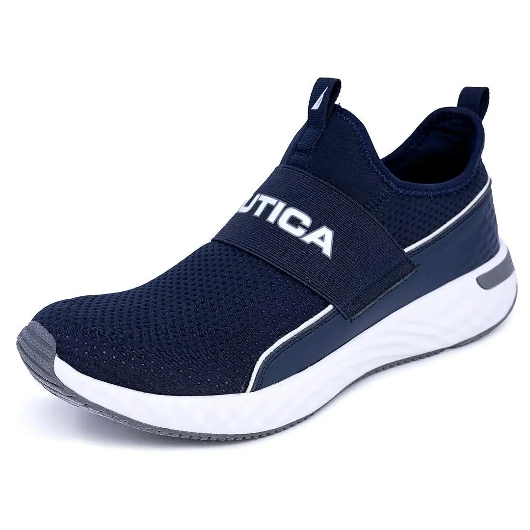 Men`s Casual Fashion Sneakers Wide Width navy grote by Nautica