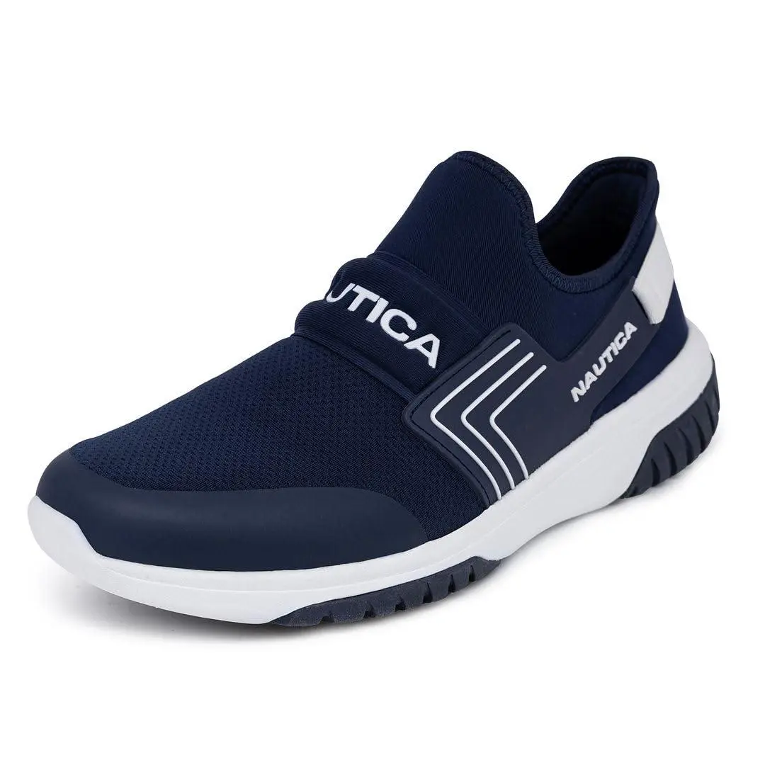 Men`s Casual Fashion Sneakers Wide Width navy white colnor by Nautica