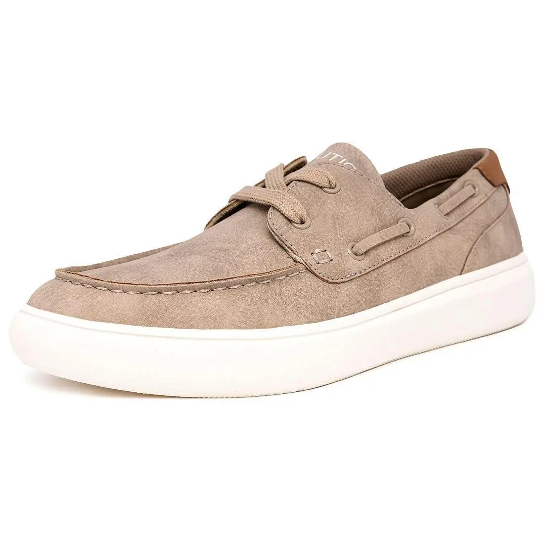 Men`s Boat Shoe Lace-up Casual Loafers Comfort Sneaker sand ankar by Nautica