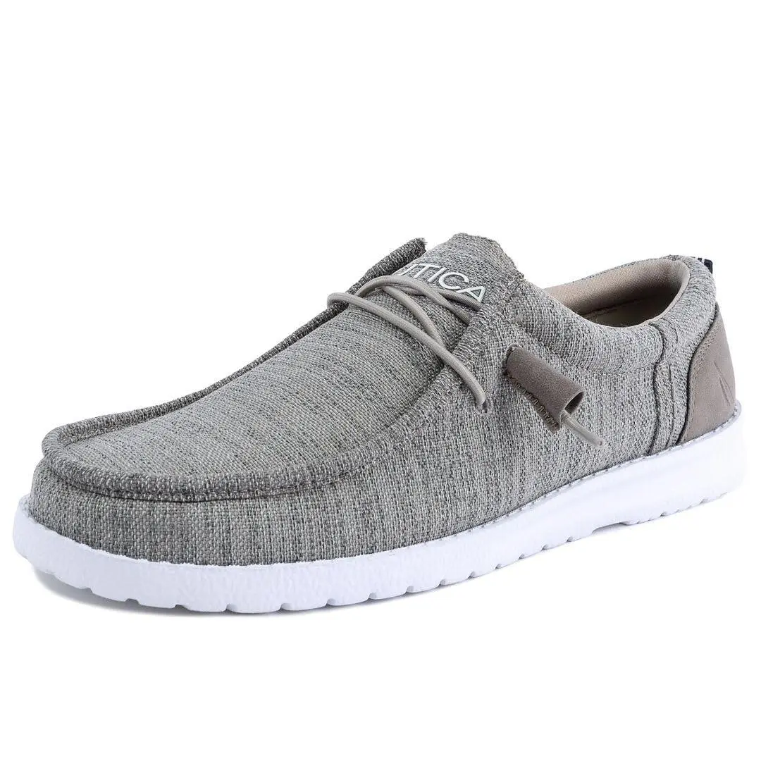 Men`s Comfort Loafers Slip-on Boat Shoe Lightweight Casual heather grey by Nautica