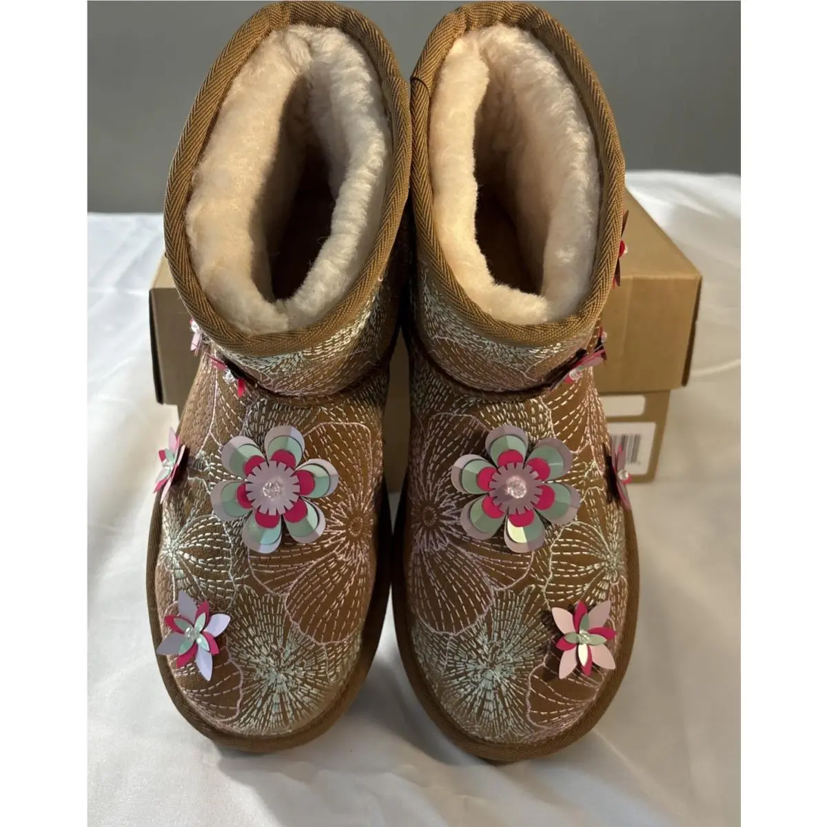 UGG shoes - UGG Classic Mini Meadow 1181014 - Chestnut 9