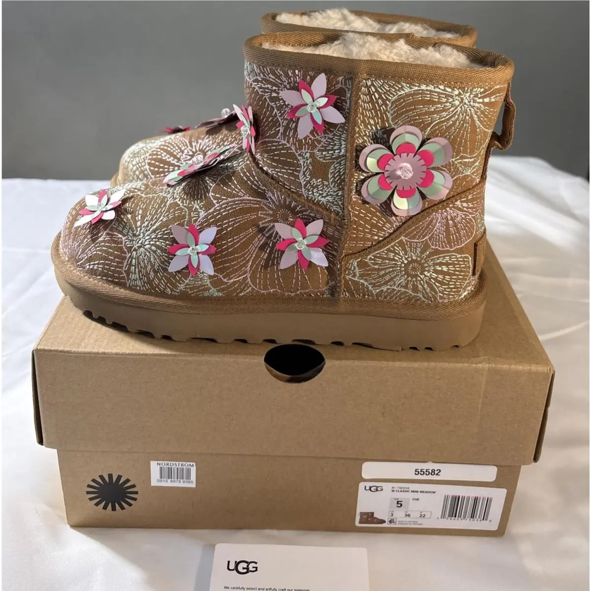 UGG shoes - UGG Classic Mini Meadow 1181014 - Chestnut 3