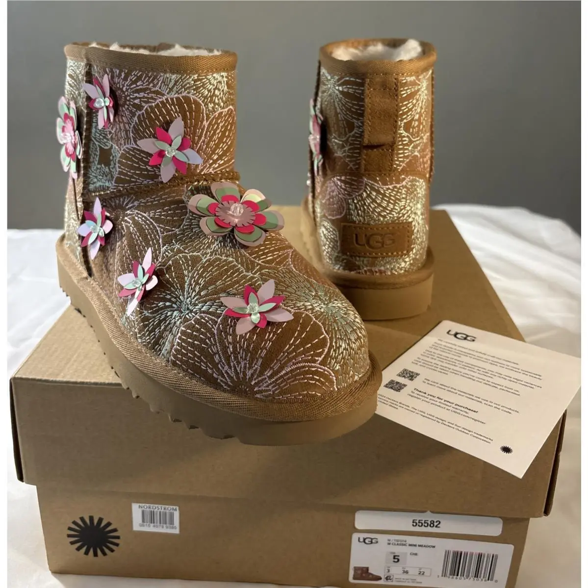 UGG shoes - UGG Classic Mini Meadow 1181014 - Chestnut 4