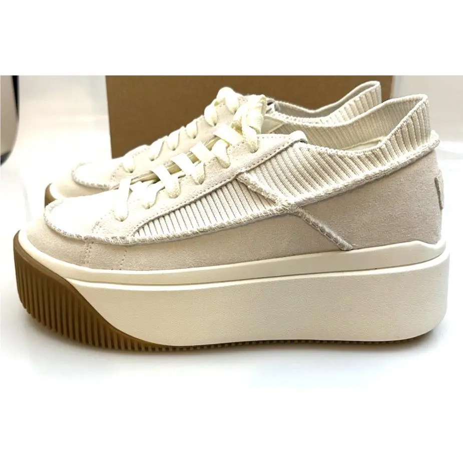 Ugg Women’s Ez-duzzit Lace-up Platform Sneakers US 9 White