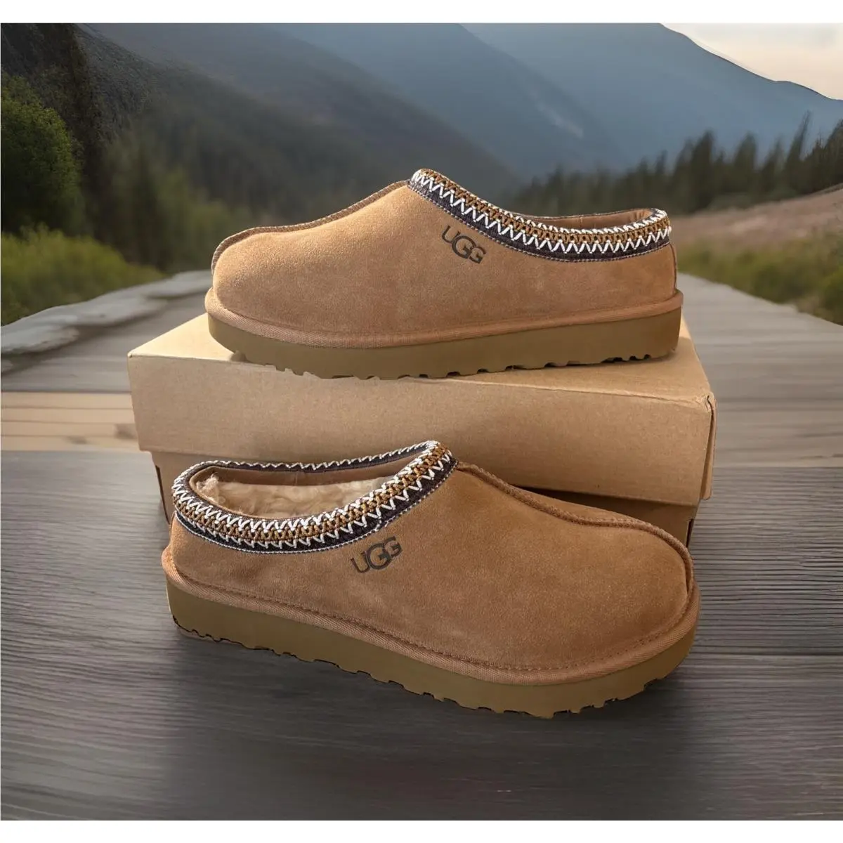 Ugg Tasman 5955 Chestnut Woman`s Size 9 Slippers