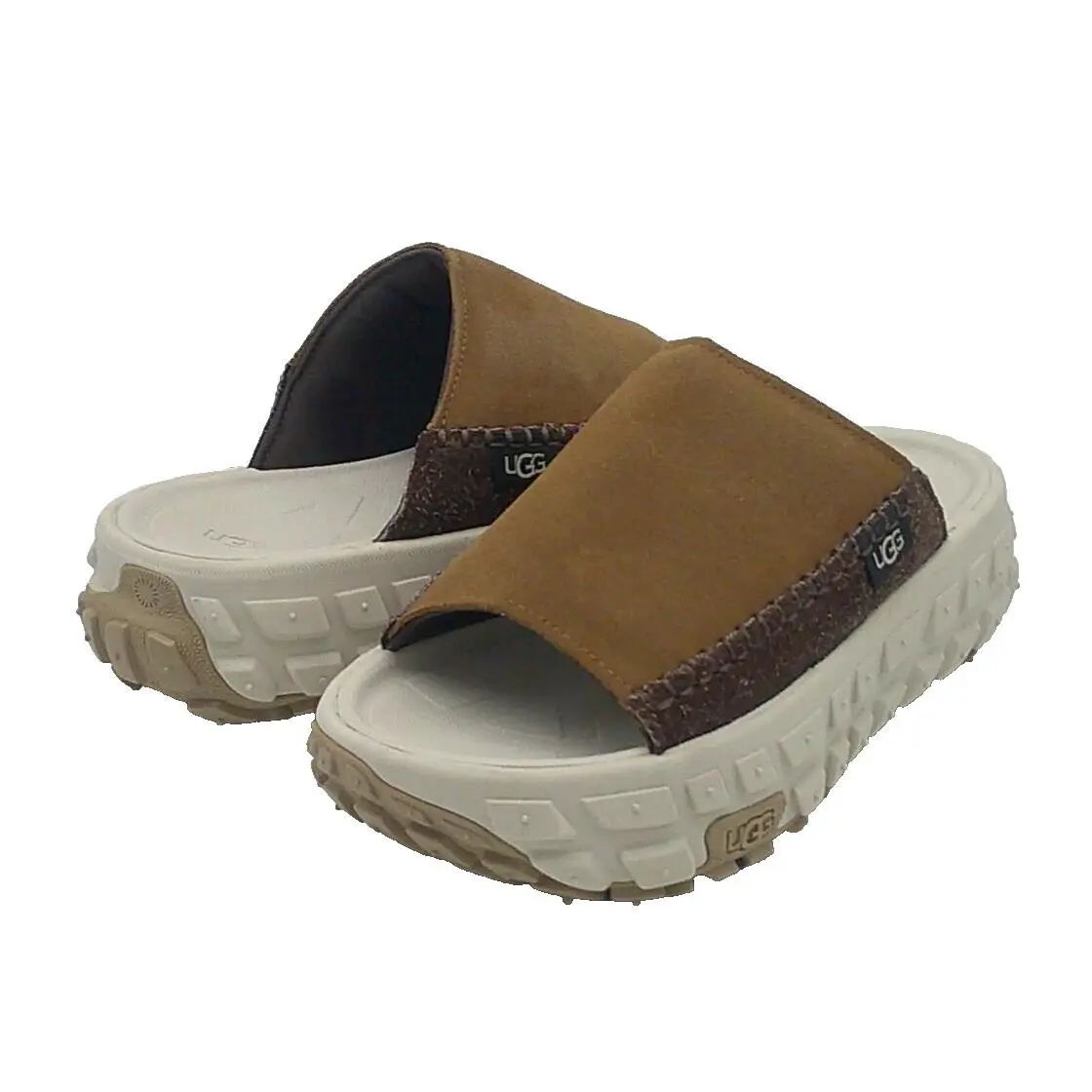 Ugg Venture Daze Slide All Gendar Suede Chestnut / Ceramic US Men 5 / Women 6 by UGG