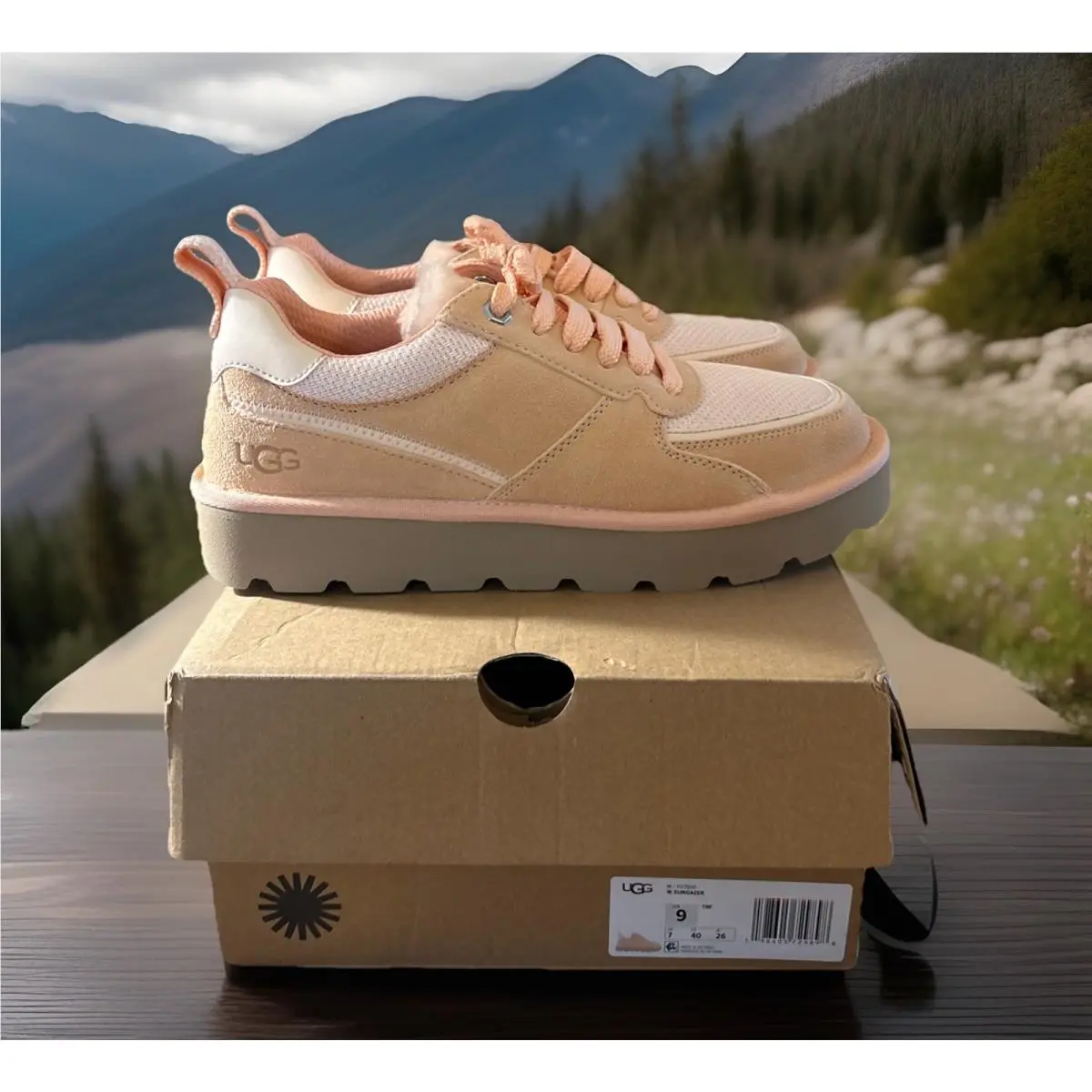Ugg Sungazer Sneaker 1177810 Truffle Pink Woman’s Size 9 by UGG