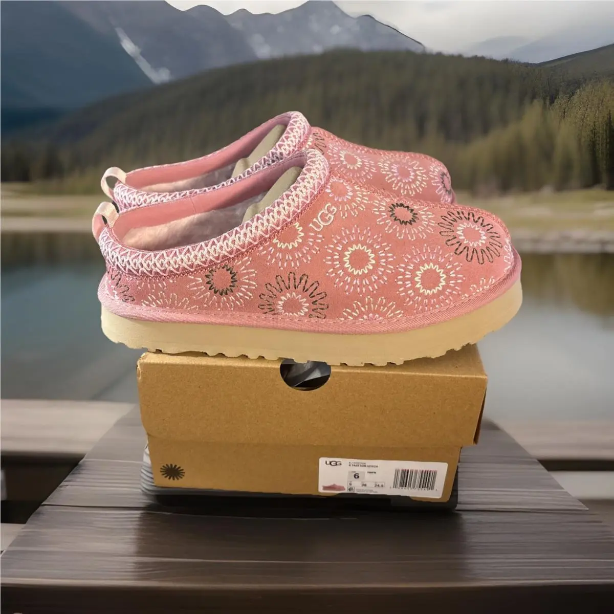 UGG shoes - UGG TAZZ SUN STITCH HORIZON - Horizon Pink (UPC: 0198605755491) 4