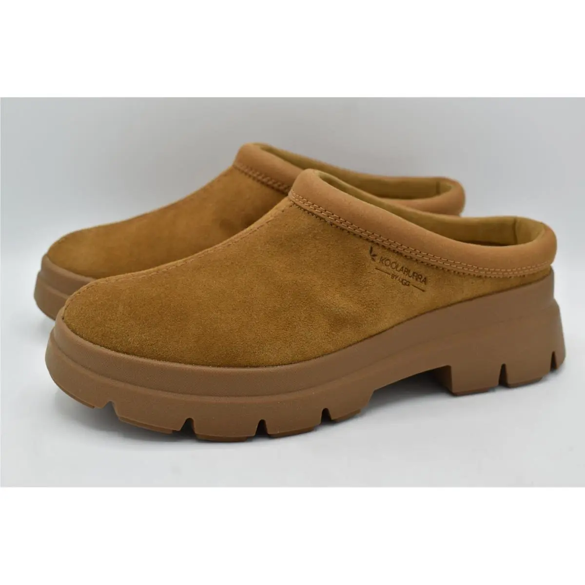 Koolaburra by Ugg Womens Size 8.5 Neerie Chestnut Suede Clogs Mules Shoes by UGG