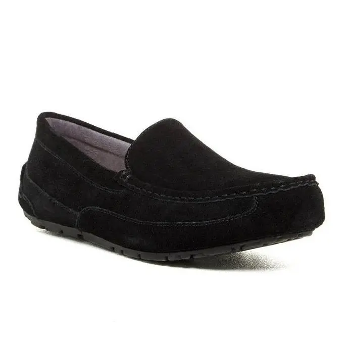 Ugg Alder Shearling Lined Suede Slipper Men Size 17 - Black