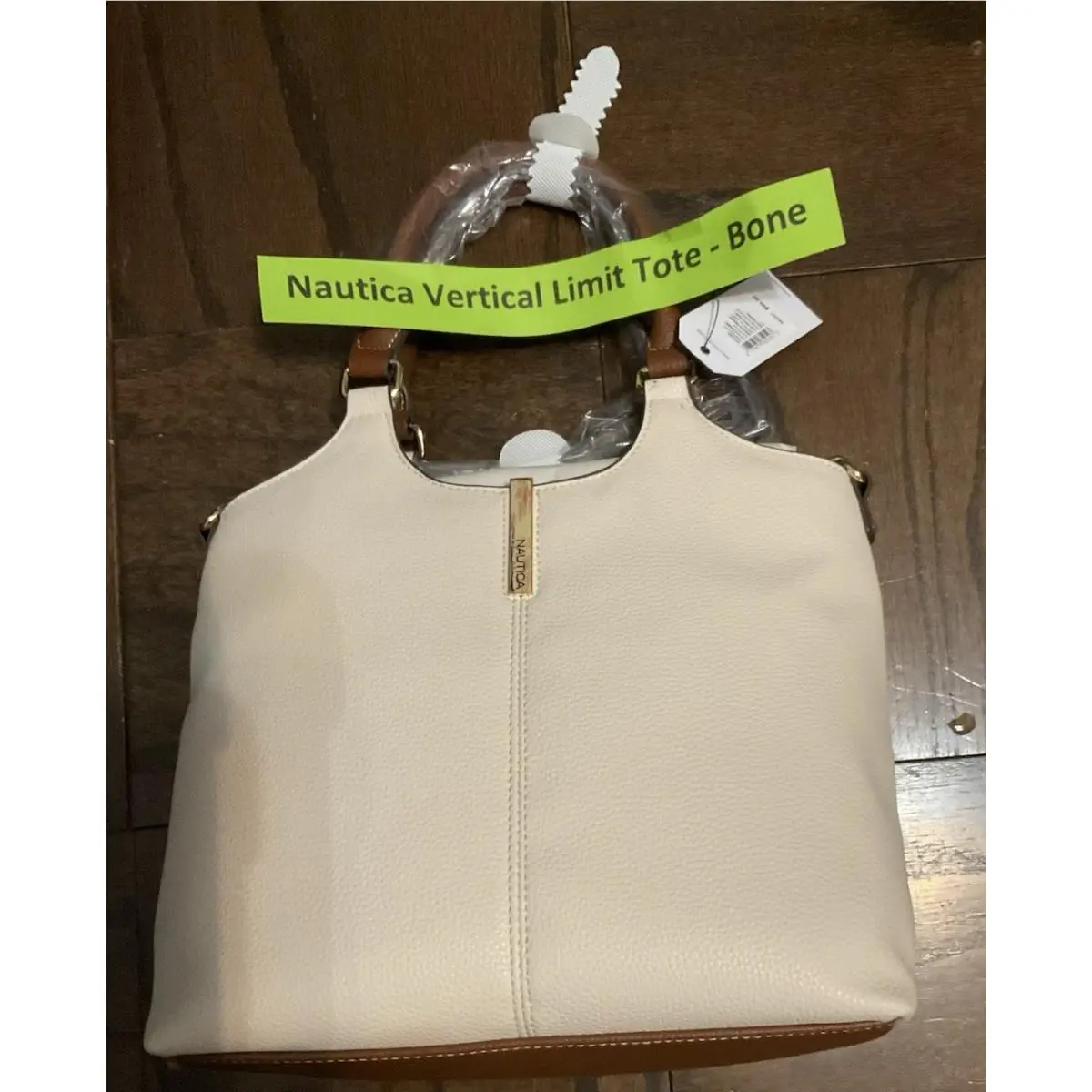 Shopper Bag Bone Womens Shopper Vertical Limit Removable Strap by Nautica