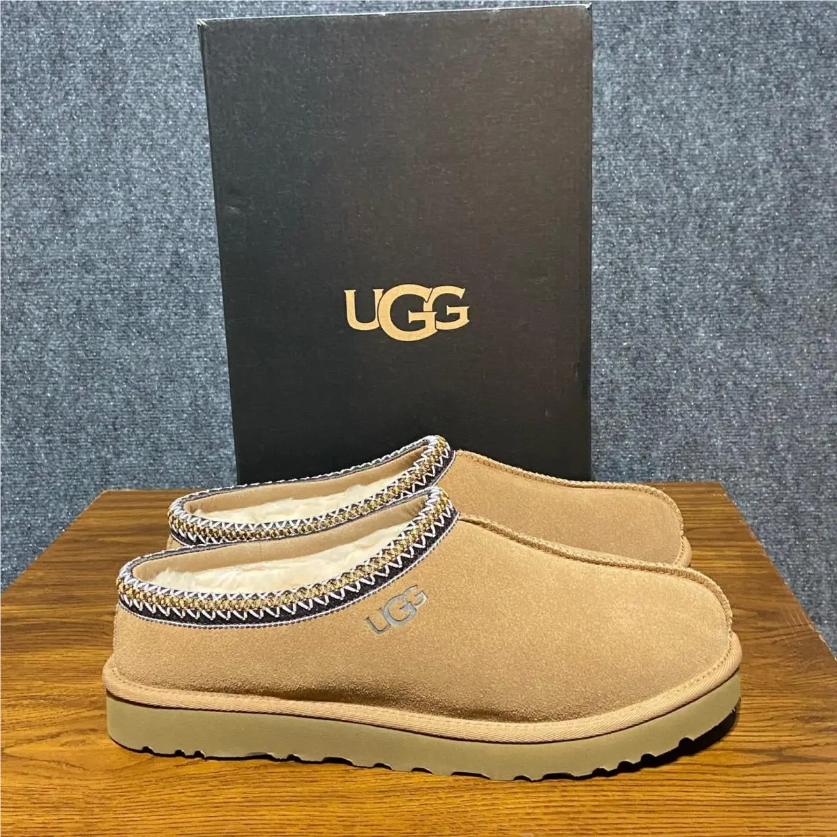 Ugg Tasman Mens Chestnut Suede Slippers 5950 Size 12 by UGG