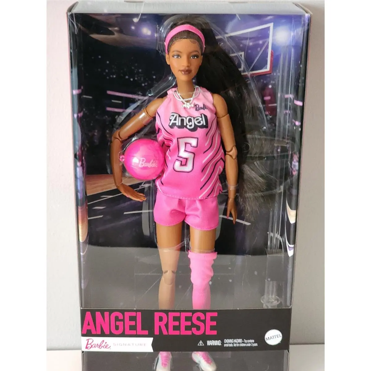 2026 Barbie Signature Angel Reese Role Model Doll JBJ31 Wnba Tall Mtm Nrfb