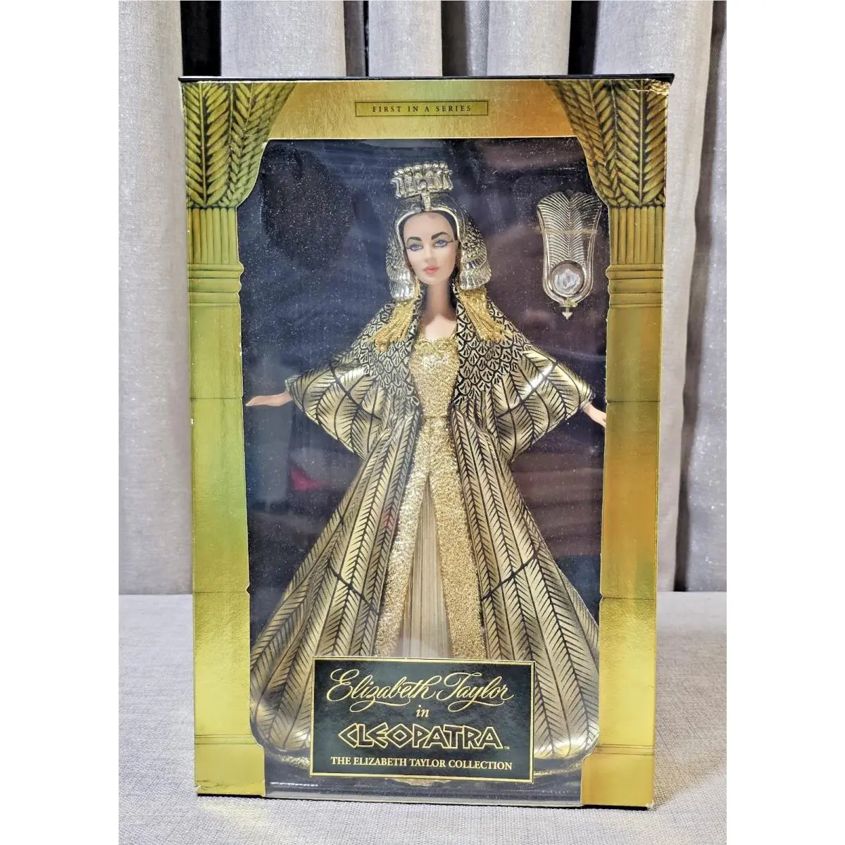 Elizabeth Taylor in Cleopatra Barbie Doll First in Series Mattel 23595