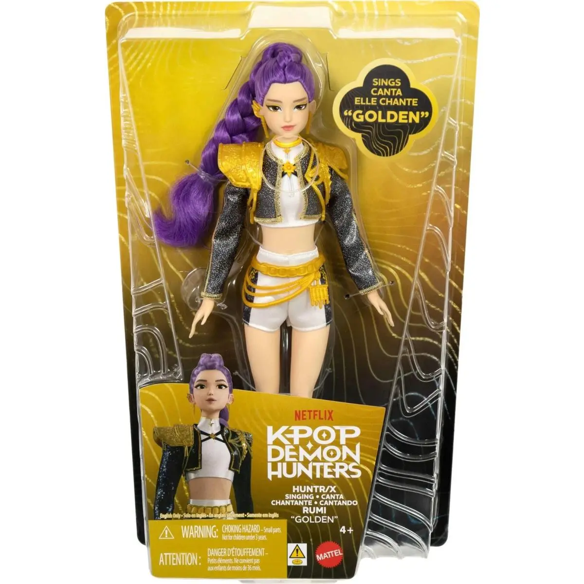 ​mattel Kpop Demon Hunters Huntr/x Rumi “golden” Singing Doll Multicolor