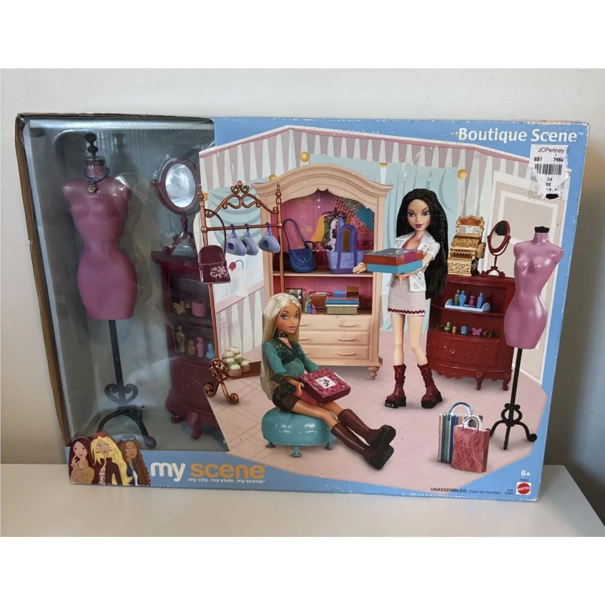 2003 Barbie My Scene Boutique Scene Playset Nrfb Complete Rare