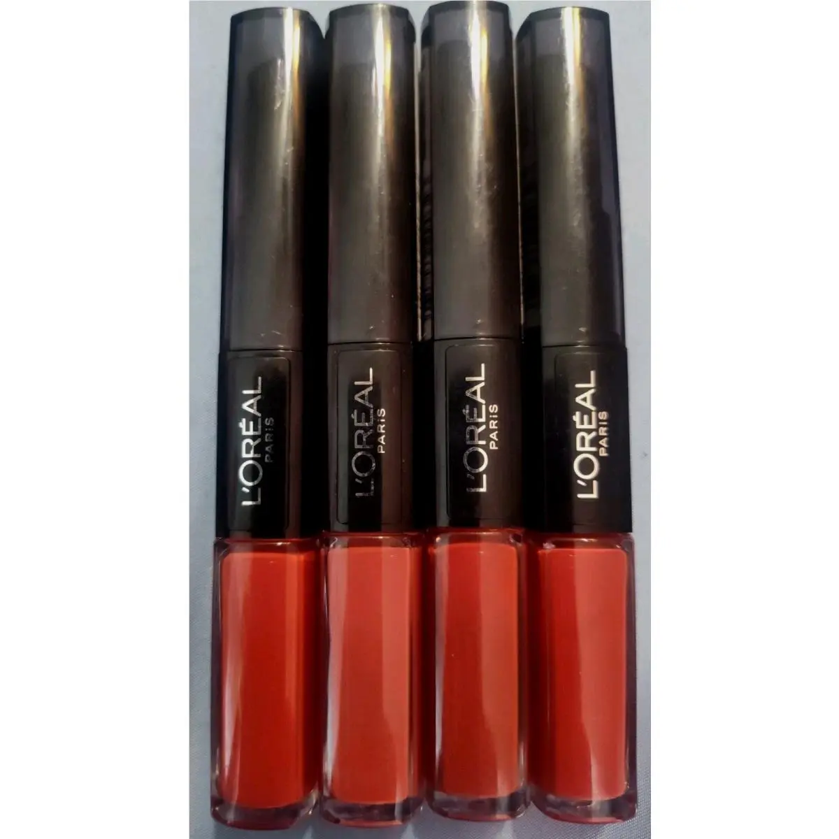 4 Pack L`oreal Paris Infallible Pro Last 2 Step Lipstick 211 Red Infallible by L'Oréal