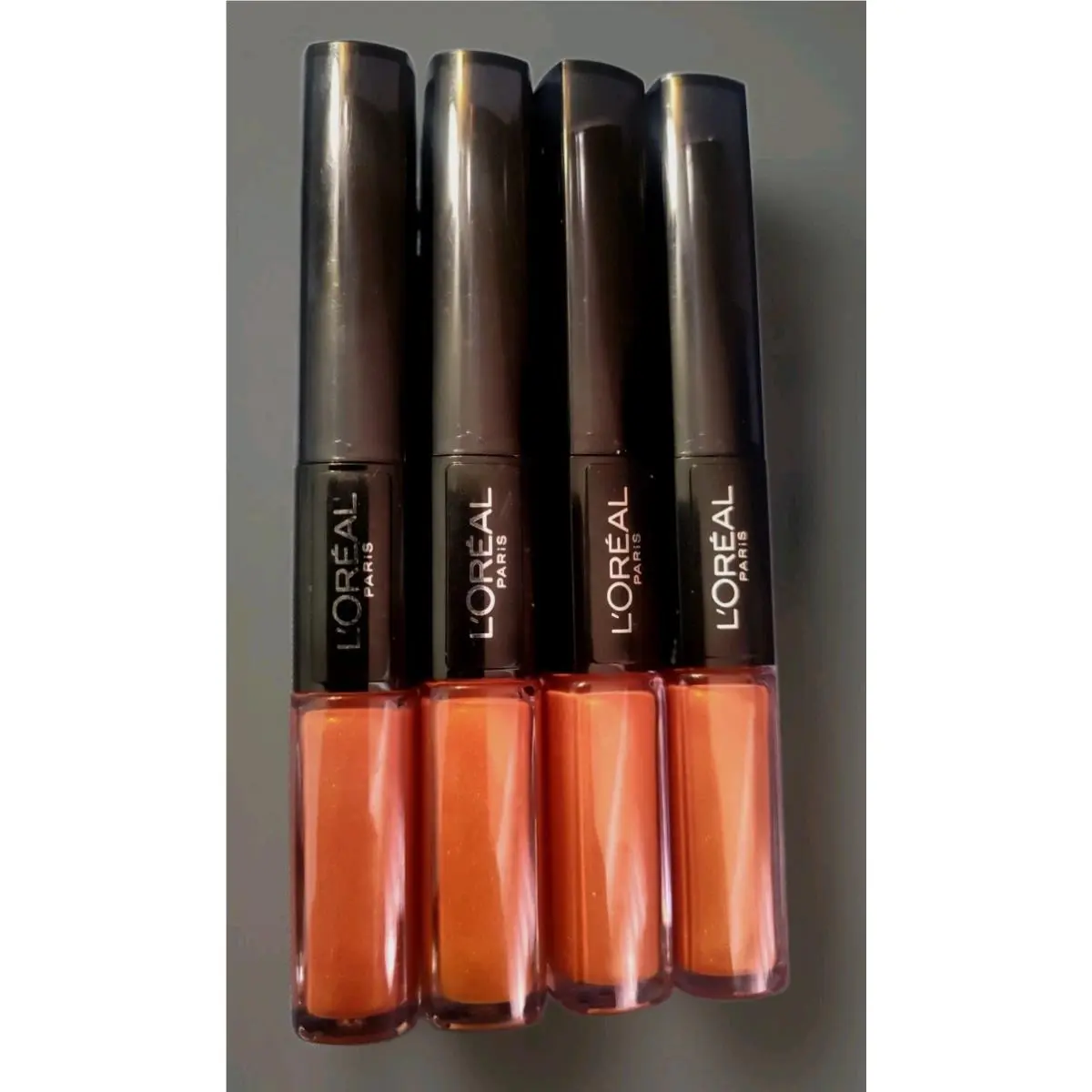 Lot of 4 L`oreal Infallible Pro Last 2 Step Lipstick 207 Perpetual Apricot by L'Oréal