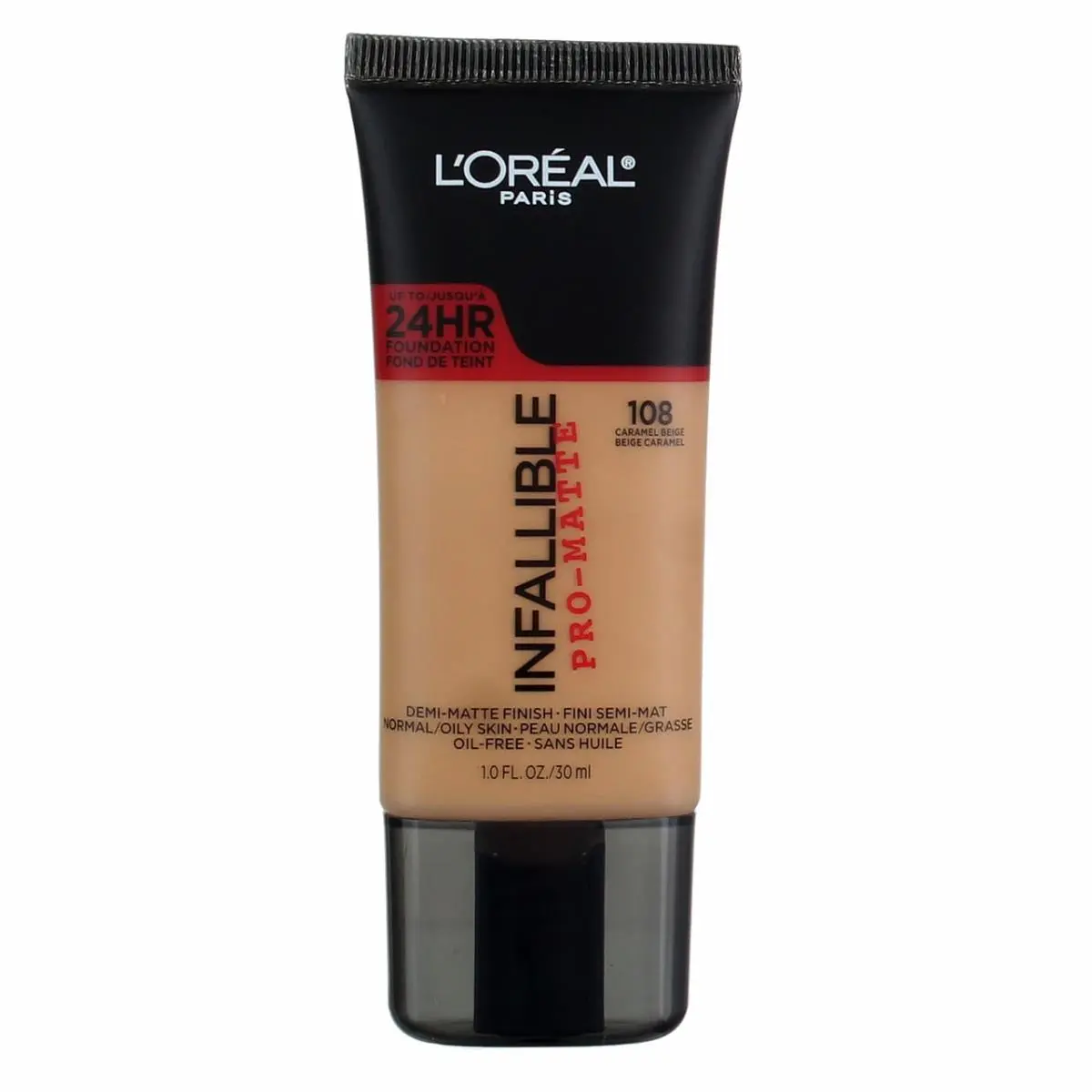 3 Pack L`oreal Paris Infallible Promatte Foundation Caramel Beige 108 1 fl oz by L'Oréal