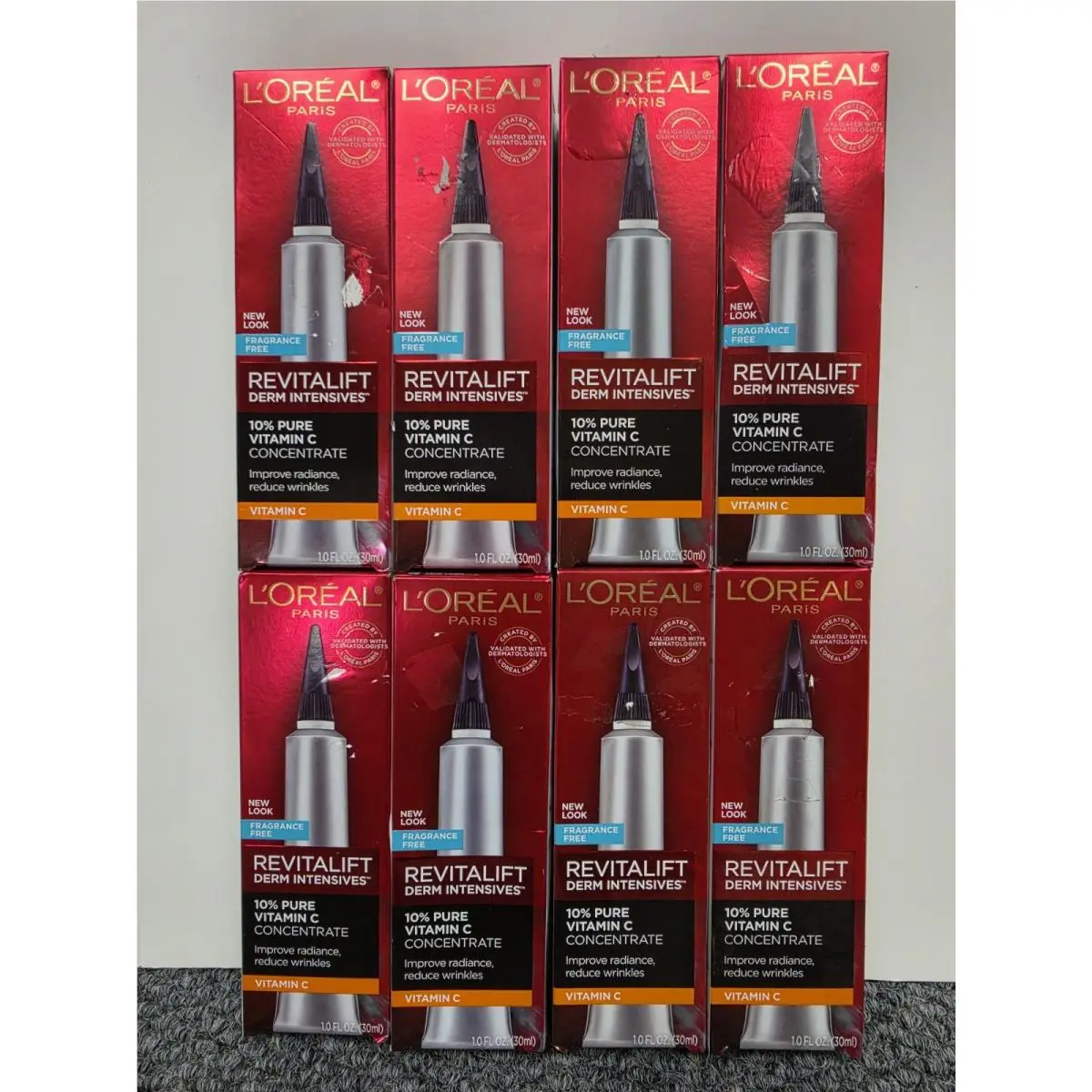 8X L`oreal Revitalift Derm Intensives 10% Pure Vitamin C Concentrate 1 OZ -READ1 by L'Oréal