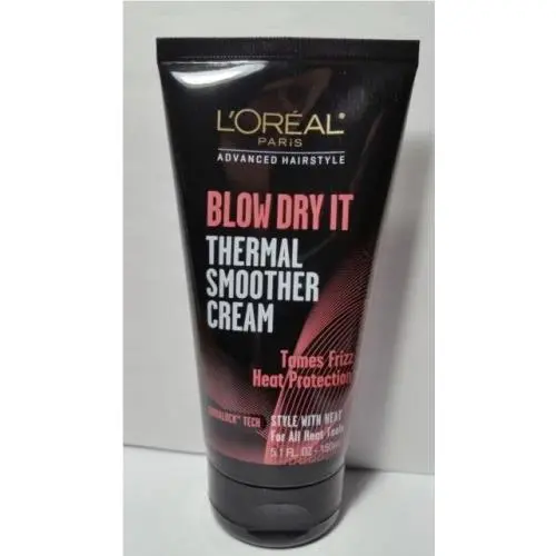 L`oreal Blow Dry It Thermal Smoother Cream 1 Bottle Heat Protection by L'Oréal