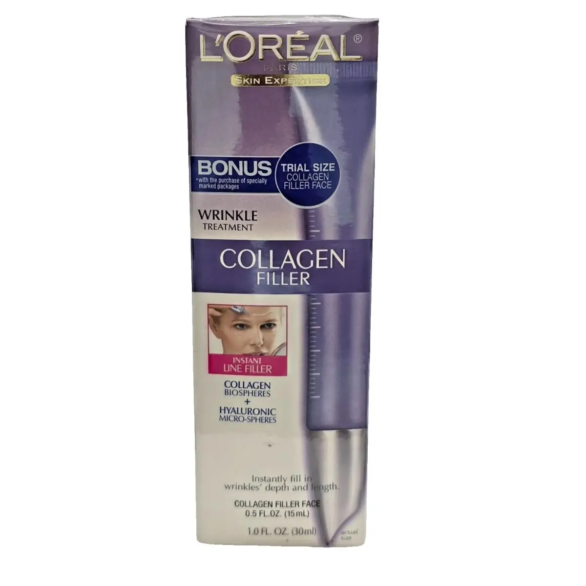 L`oreal Dermo-expertise Collagen Filler Wrinkle Treatment/ Bonus Filler Face by L'Oréal
