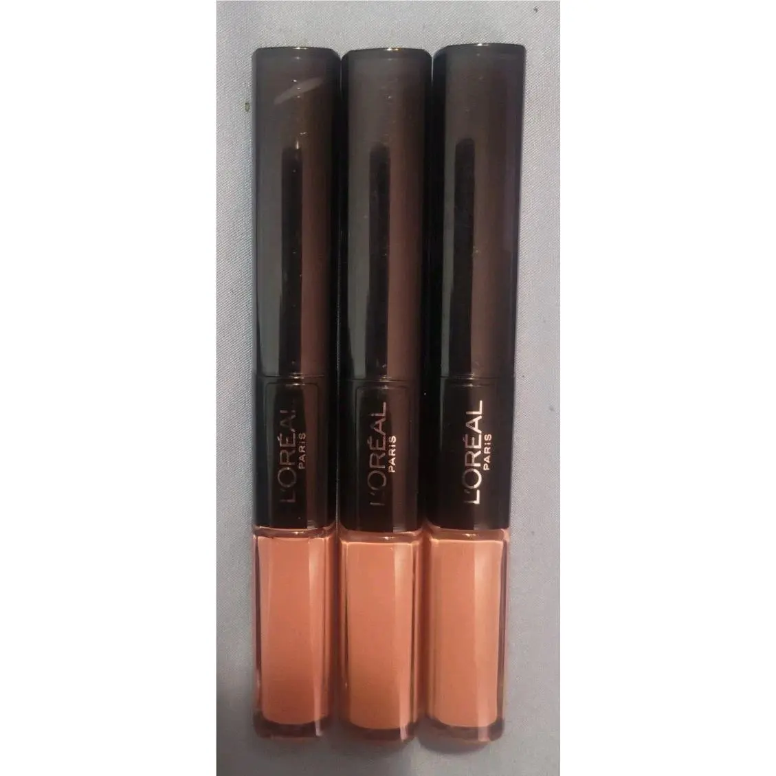 Lot of 3 L`oreal Infallible 2 Step Pro Last Lipstick 117 Permanent Blush by L'Oréal