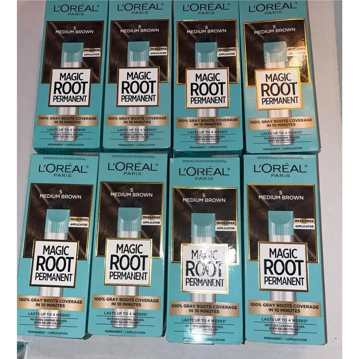 8 L`oreal Paris Magic Root Rescue Permanent Hair Color Medium Brown 5 by L'Oréal