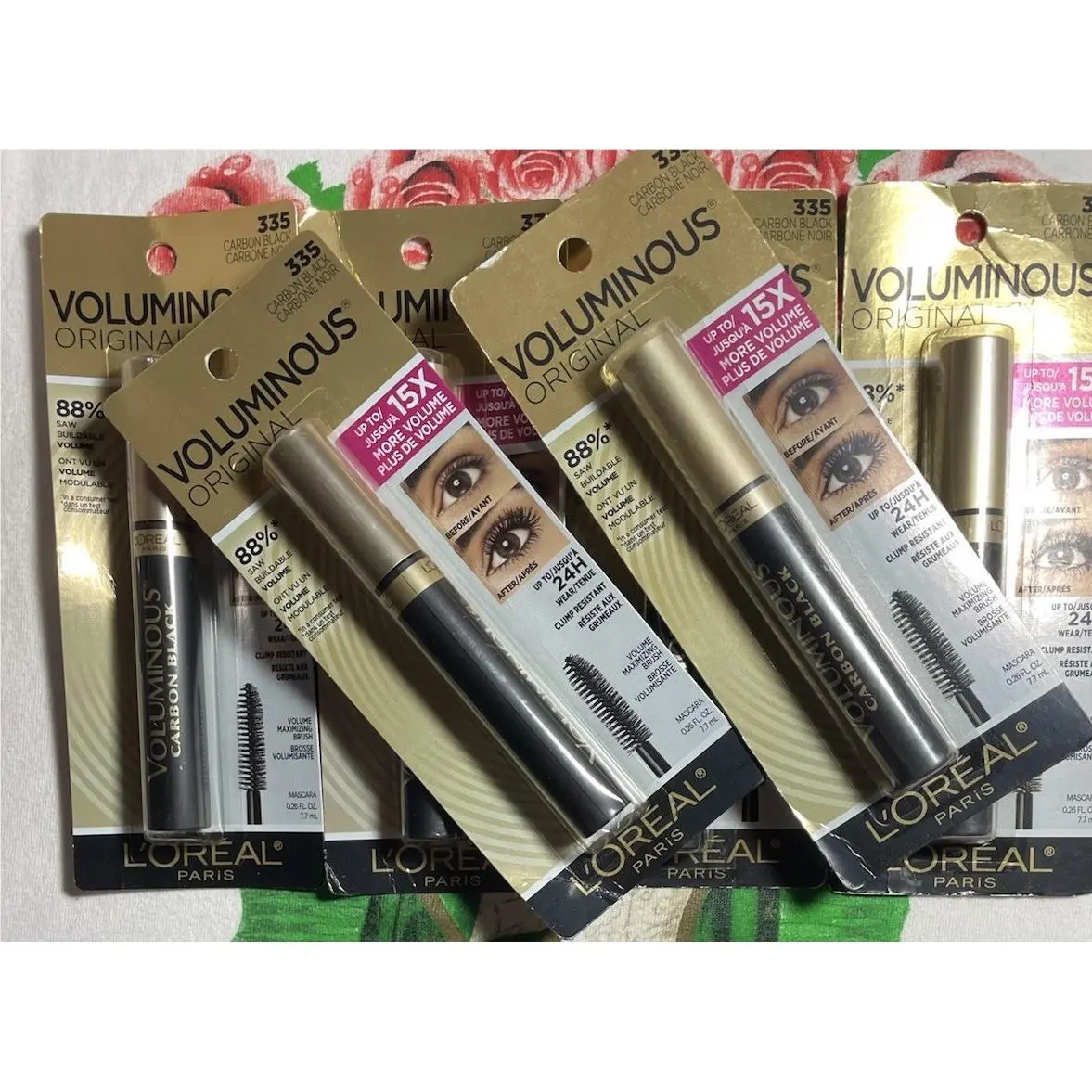 6 Loreal Paris Voluminous 335 Carbon Black Mascara Washable by L'Oréal