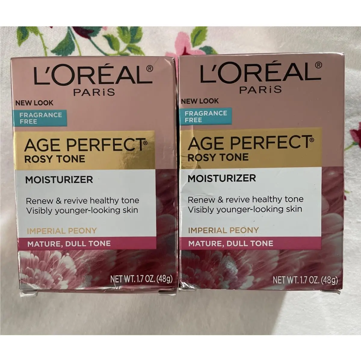 2 Loreal Paris Age Perfect Rosy Tone Moisturizer Imperial Peony 1.7oz See by L'Oréal