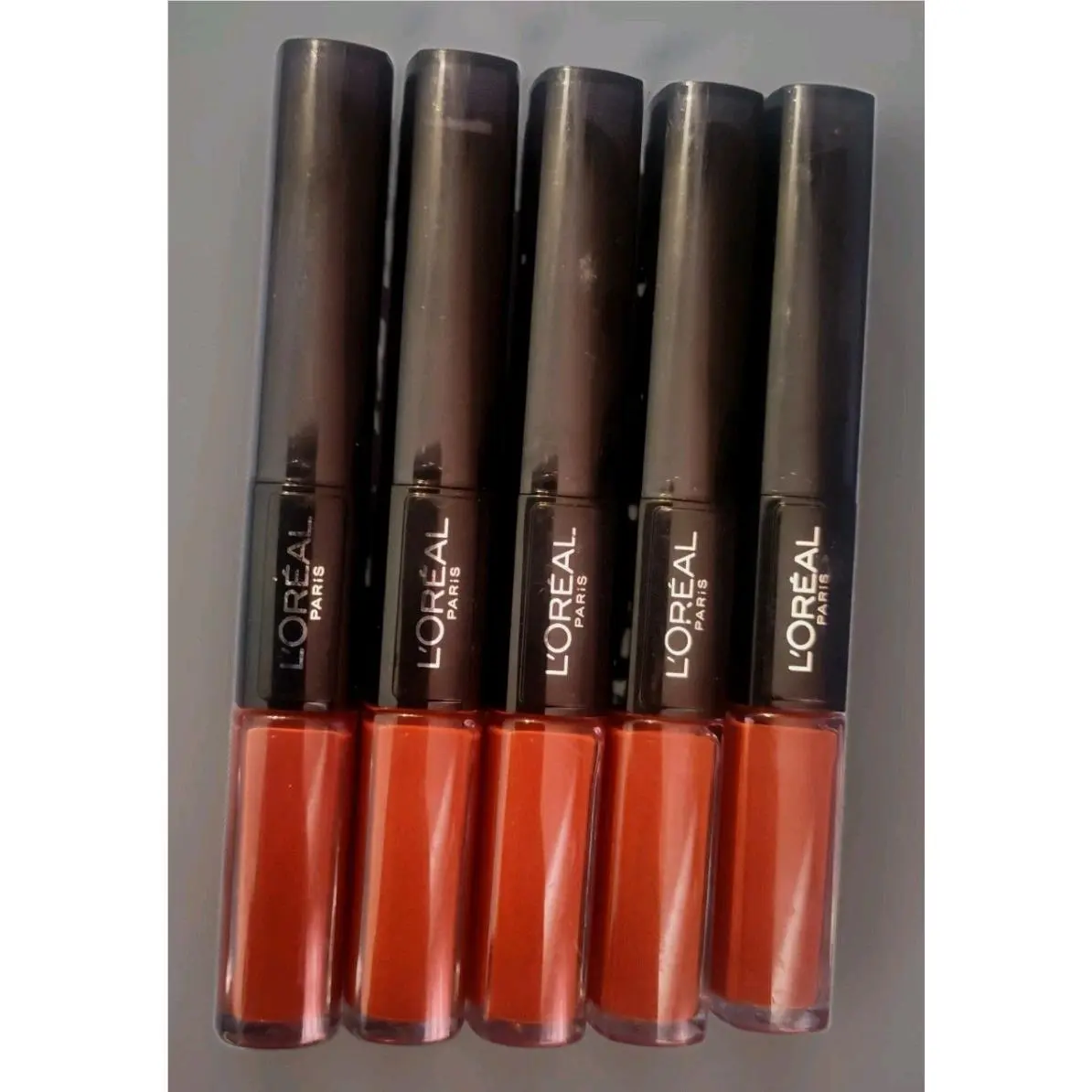 5 Pack L`oreal Paris Infallible Pro Last 2 Step Lipstick 213 Continual Crimson by L'Oréal