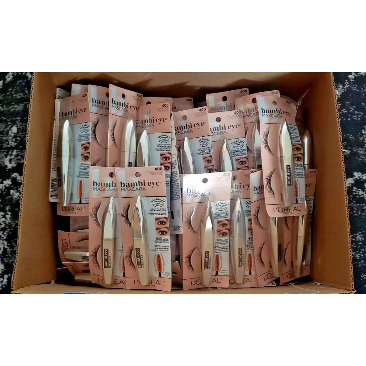 Lot Of 100 L`oreal Bambi Eye Washable Mascara 400 Blackest Black by L'Oréal