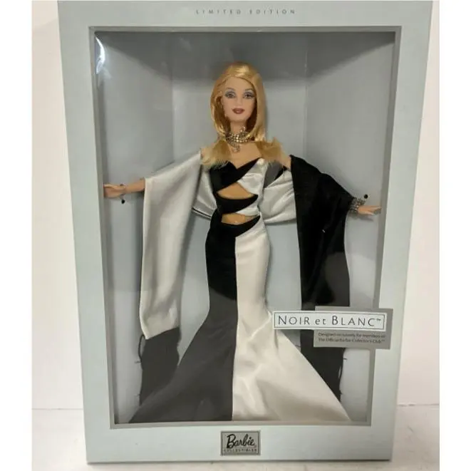 2002 Barbie Doll Noir Et Blanc Nrfb
