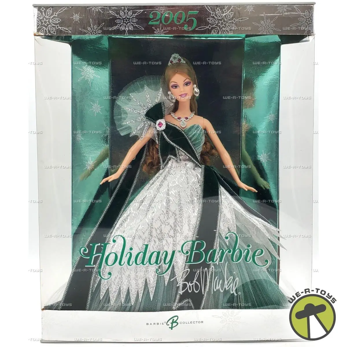 2005 Holiday Emerald Barbie Doll by Bob Mackie Mattel H8583