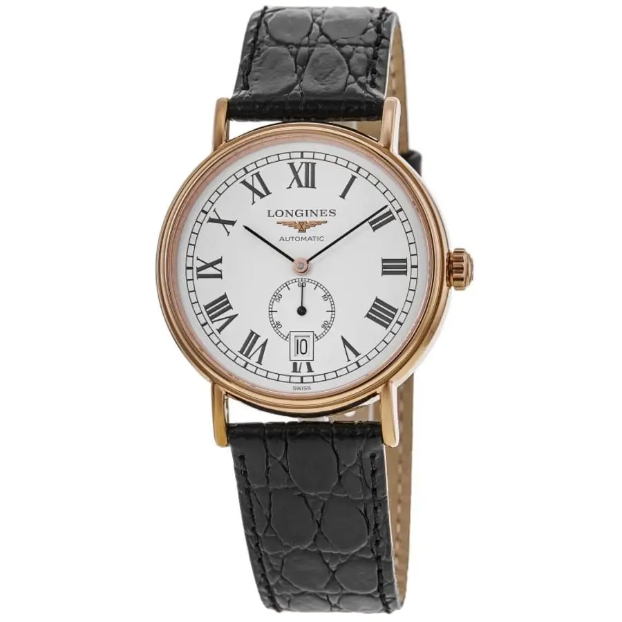 Presence Automatic White Dial Gold Men`s Watch L4.904.1.11.2 by Longines