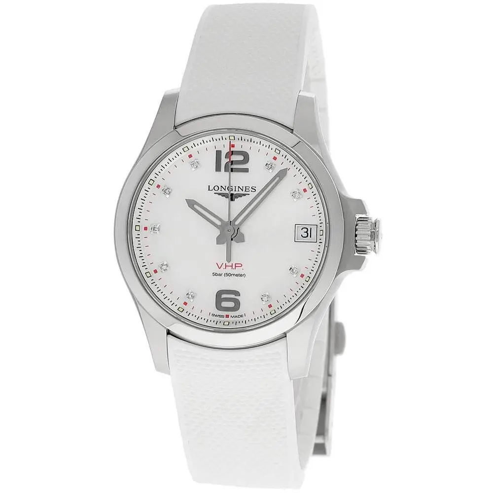 Conquest V.h.p. 36mm Diamond Mop Dial Women`s Watch L3.316.4.87.9 by Longines