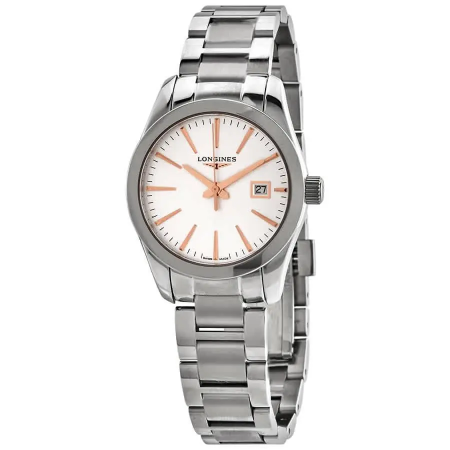 Conquest Classic Quartz Silver Dial Ladies Watch L2.286.4.72.6 by Longines