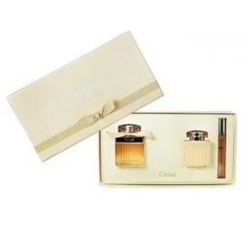 Chloe 3 Pcs Gift Set Edp Spray Body Lotion Roller Ball By Chloe