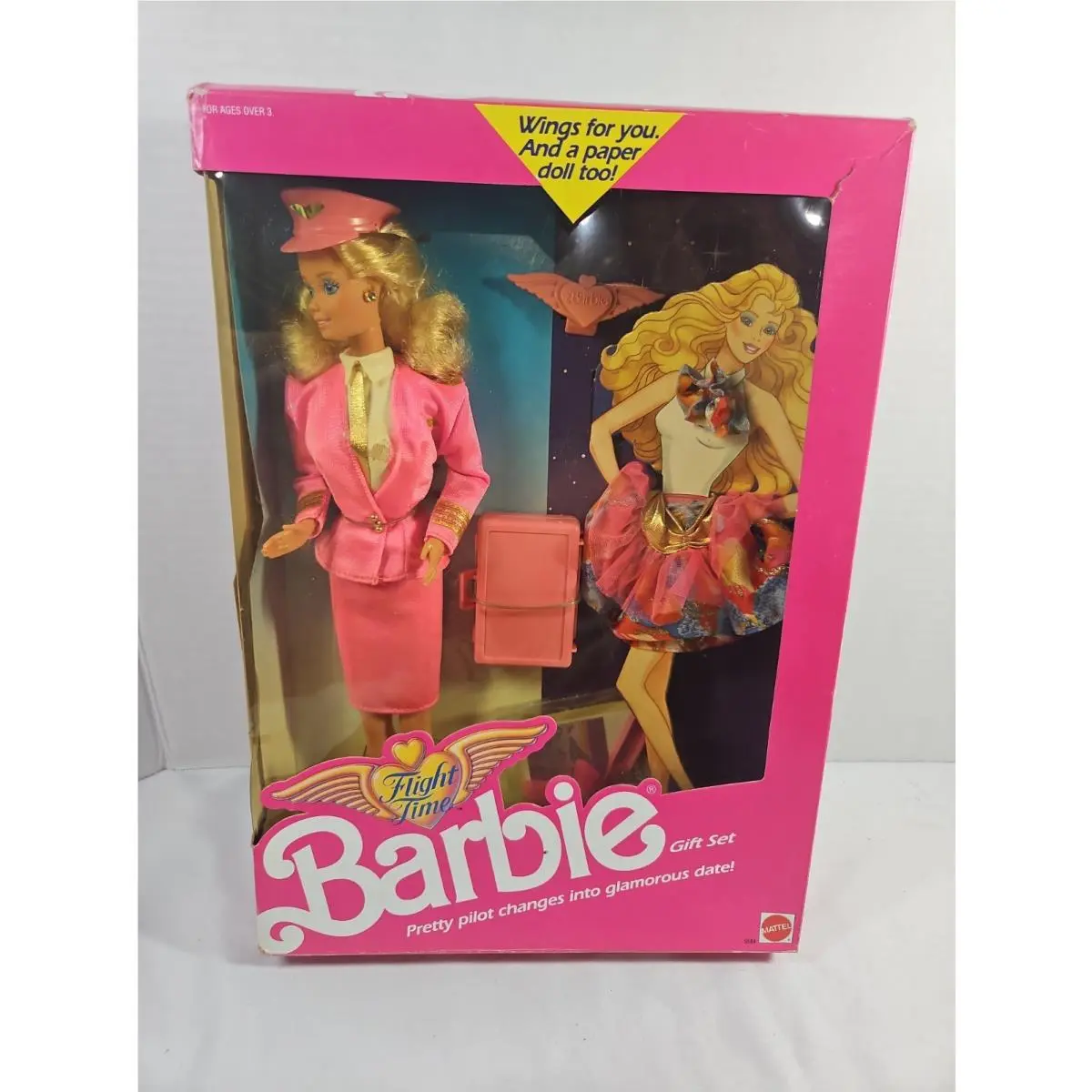 Vintage 1989 Mattel “flight Time Barbie Giftset” 9584 Nrfb
