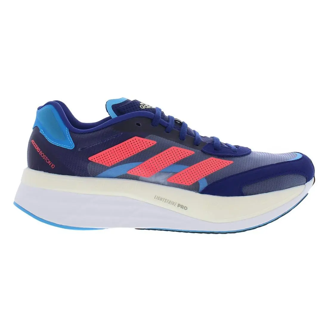 Adidas Adizero Boston 10 Mens Shoes - Blue/Red, Main: Blue