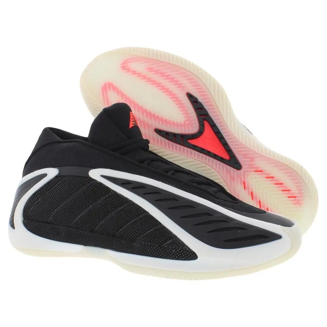 Adidas Anthony Edwards 2 Unisex Shoes - Core Black/Zero Metallic/Lucid Red, Main: Black