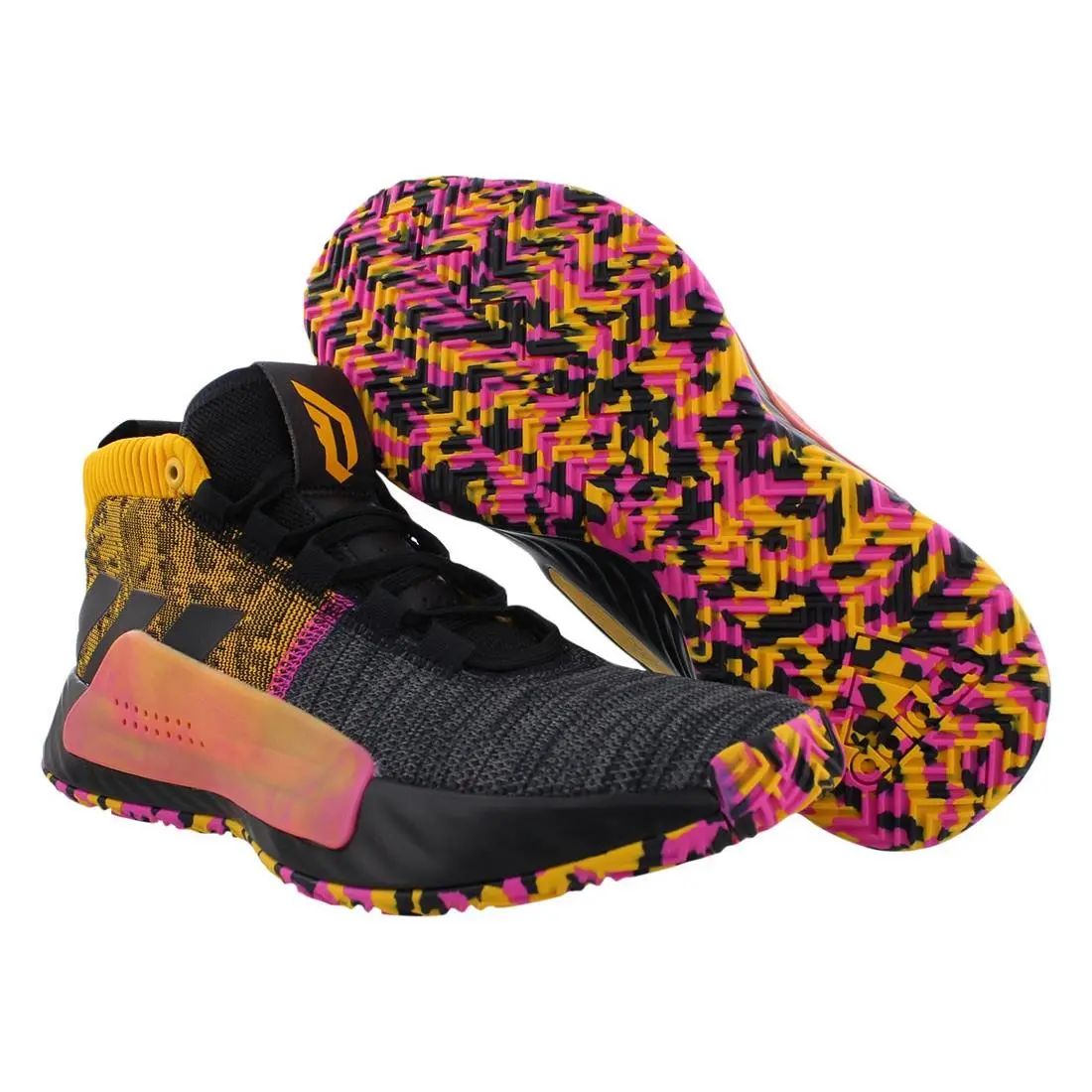 Adidas shoes - Core Black/Active Gold/Shock Pink, Main: Black 4
