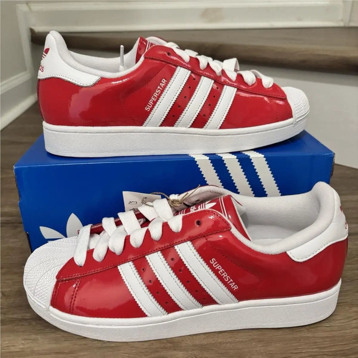 Superstar II Better Scarlet White Men’s Shoe KH9038 by Adidas