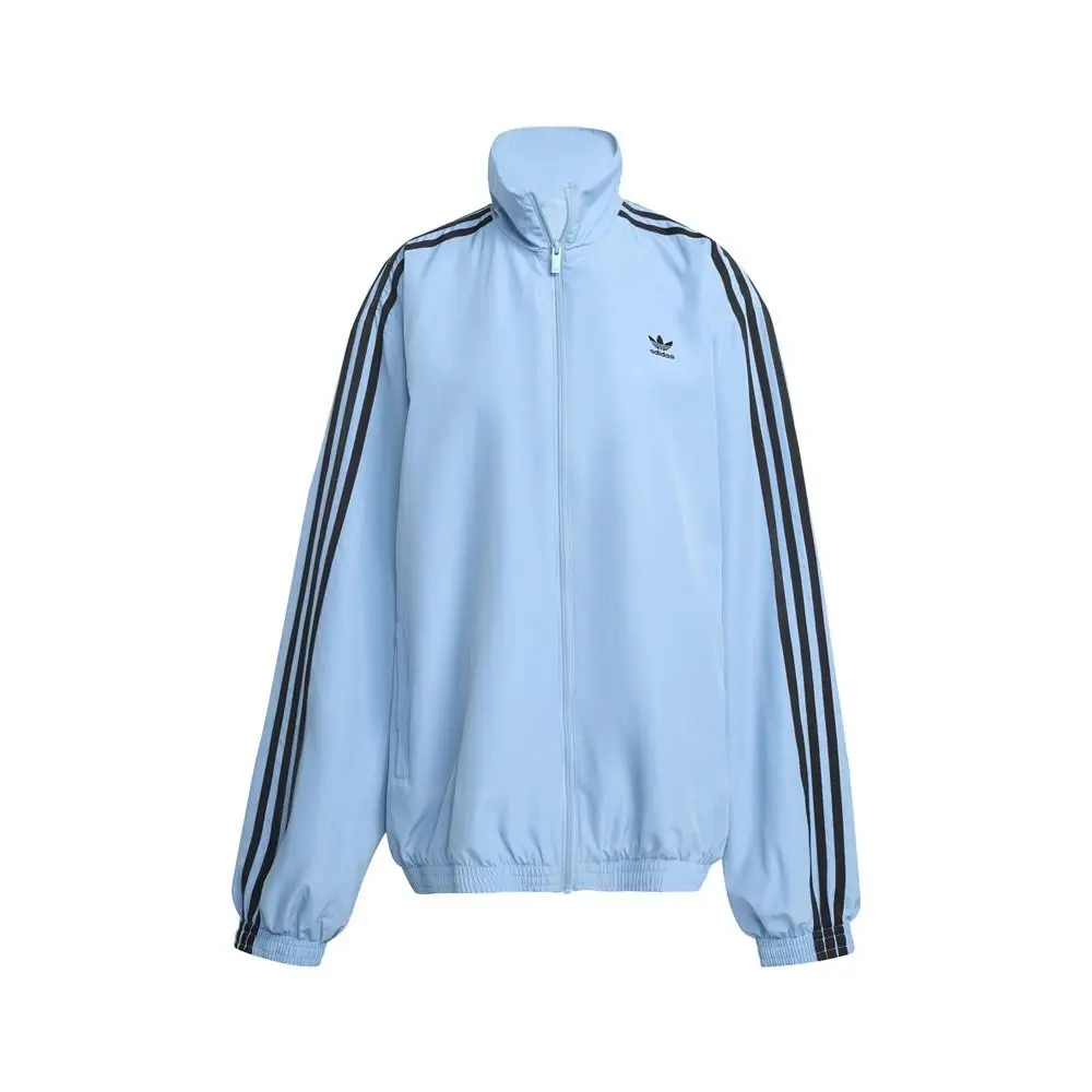 Adidas Adilenium Season 3 Oversized Track Top Womens Blue Casual Athletic Outerw