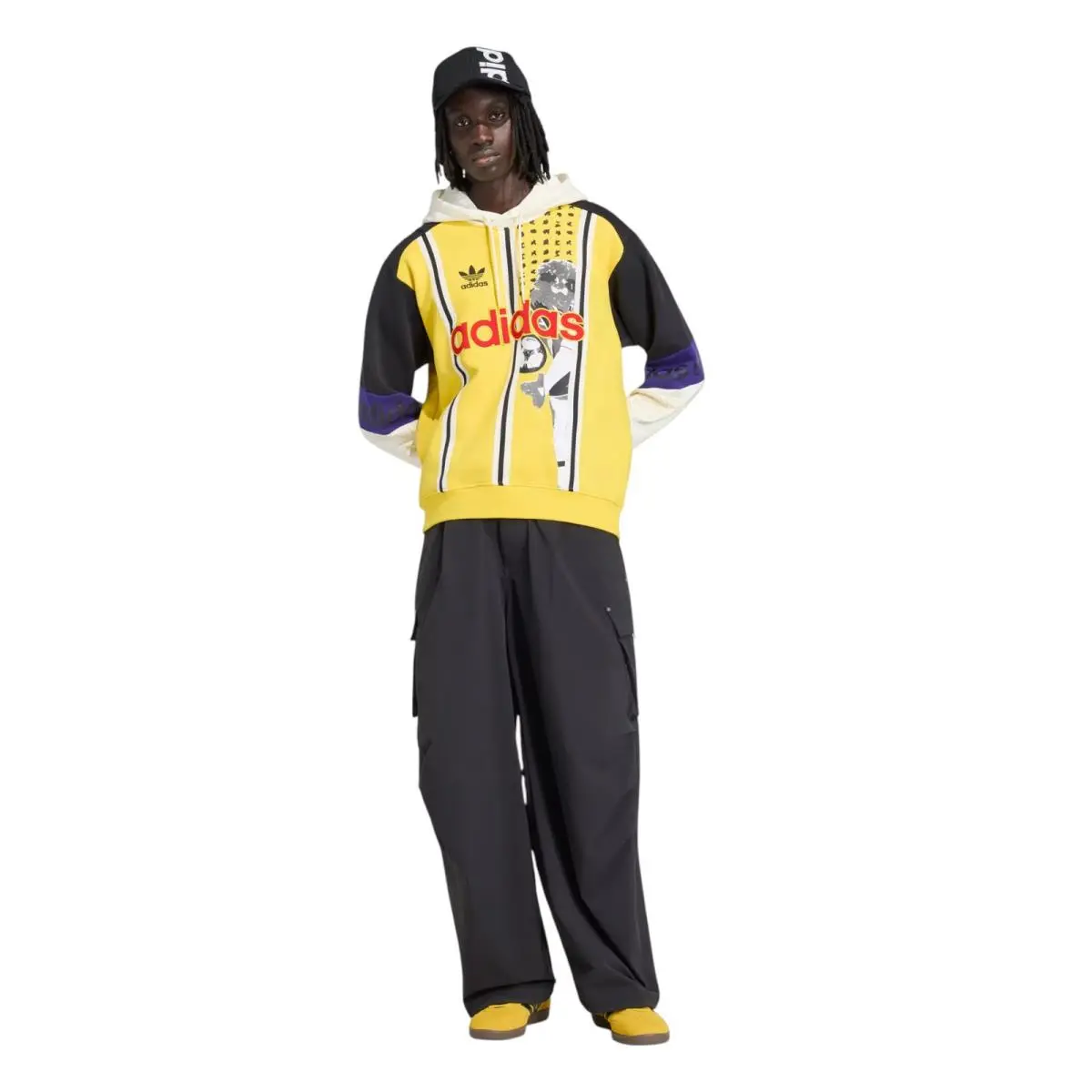 Adidas clothing - Adidas Archive Football Graphic Hoodie - KD7917 - Yellow 6