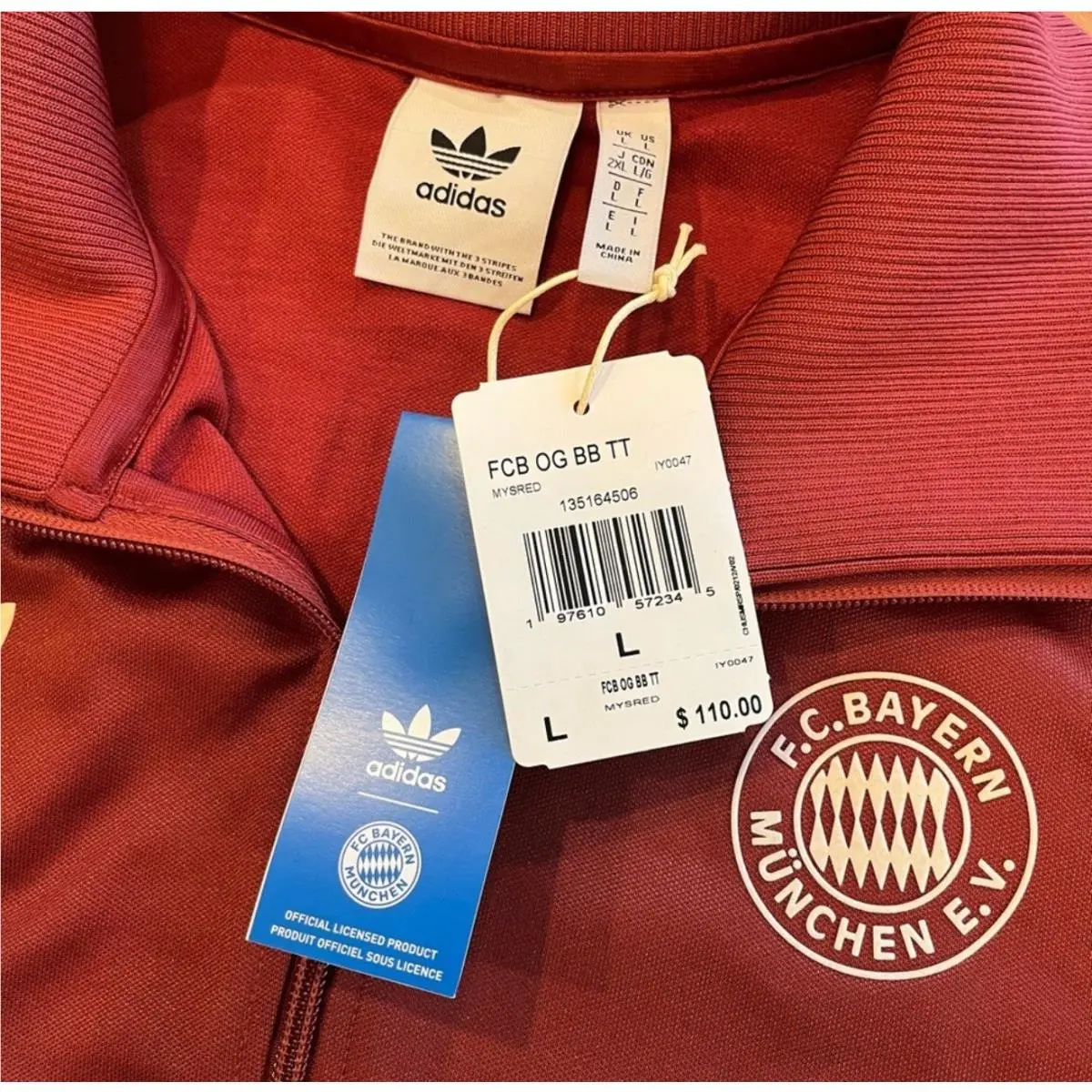 Adidas clothing - Mystery Red 3